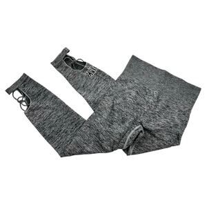 PINK Victoria’s Secret Ultimate Gray & Black Heathered Leggings